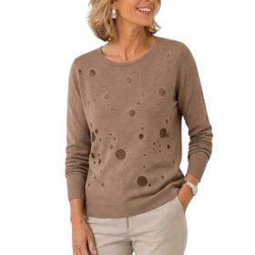 Maglioncino girocollo donna viscosa e modal Flora 79730 